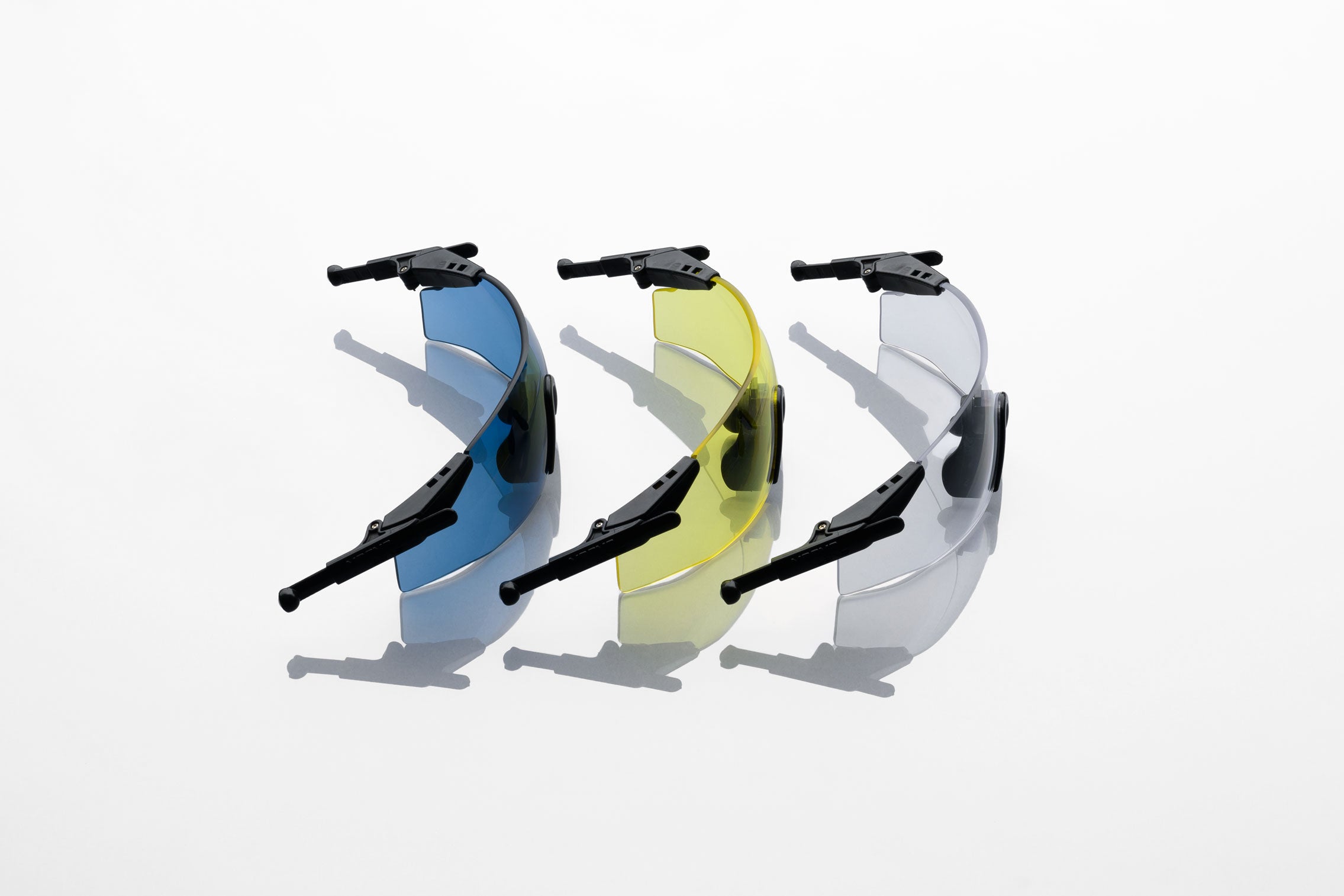 Three sets of magnetic protective eyewear