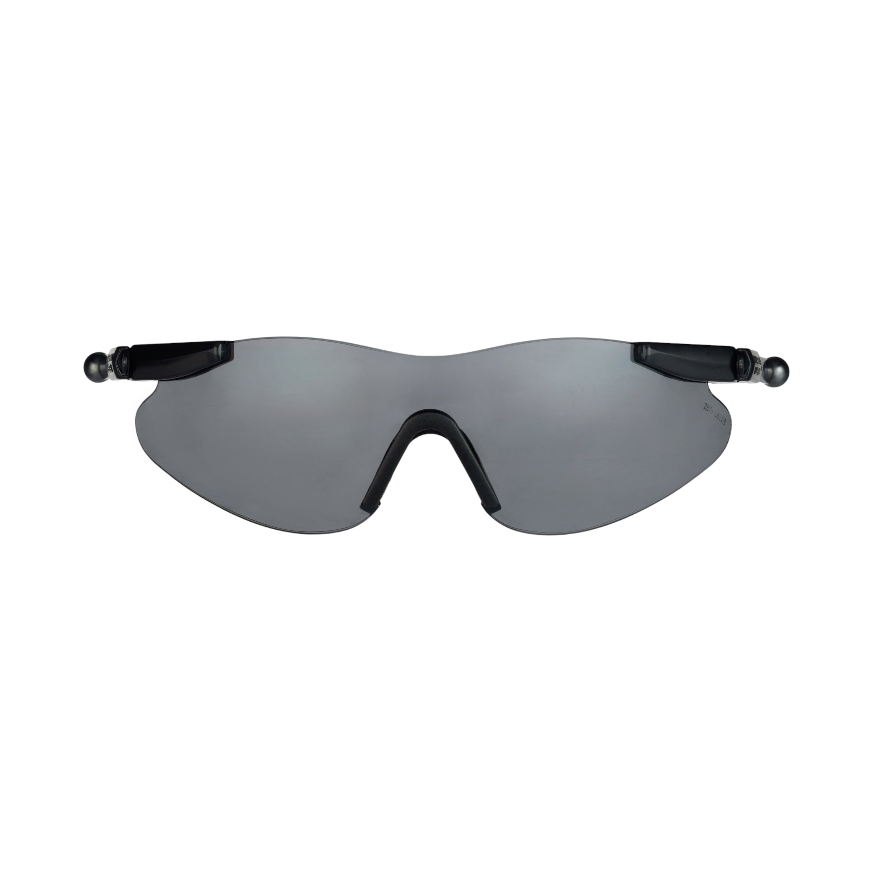Magna Lens® ComfortSafe® Industrial Safety Glasses Connects Directly to Earmuffs - Grey Lens