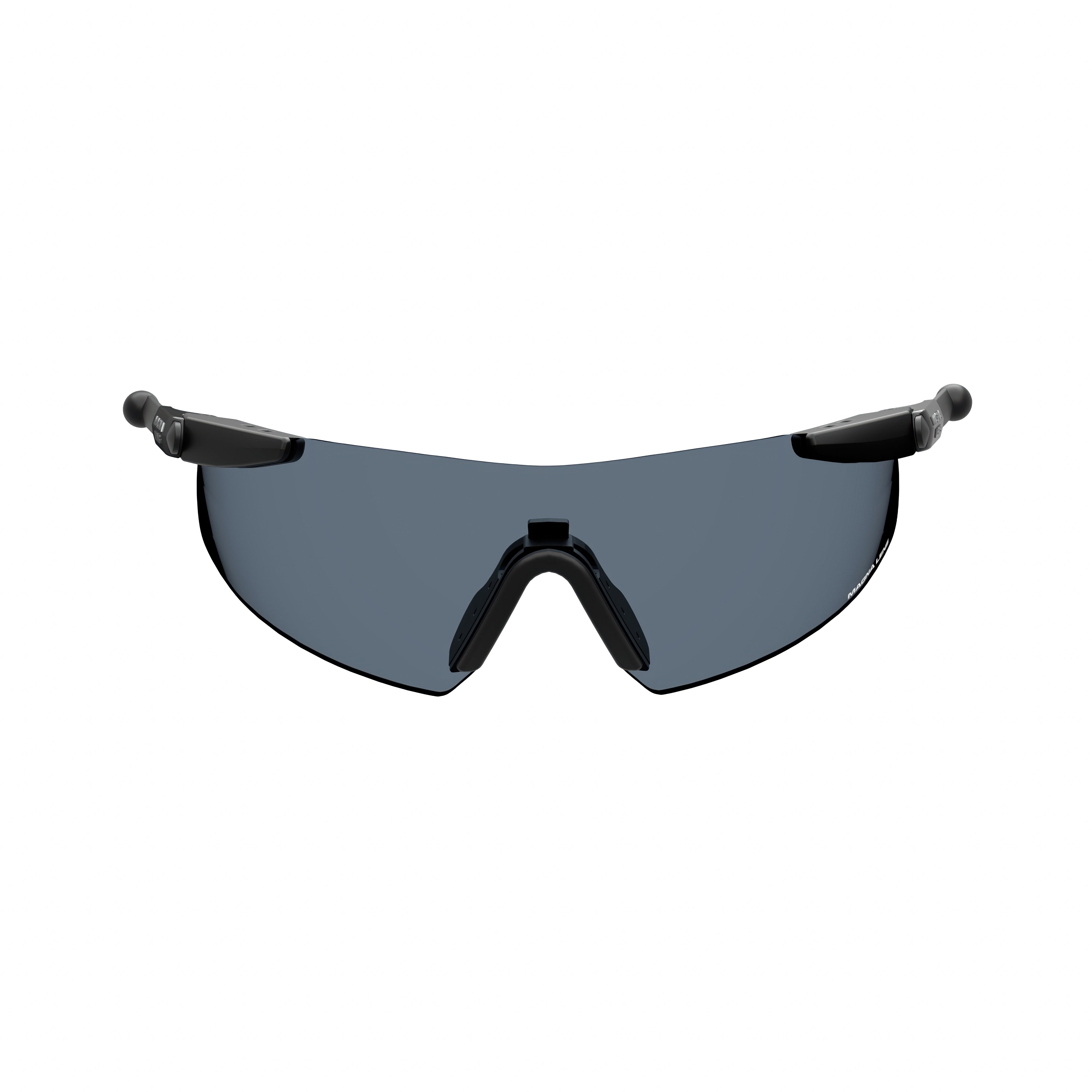 ML Pro Shooting Glasses with dark grey lens for bright outdoor environments - Front View