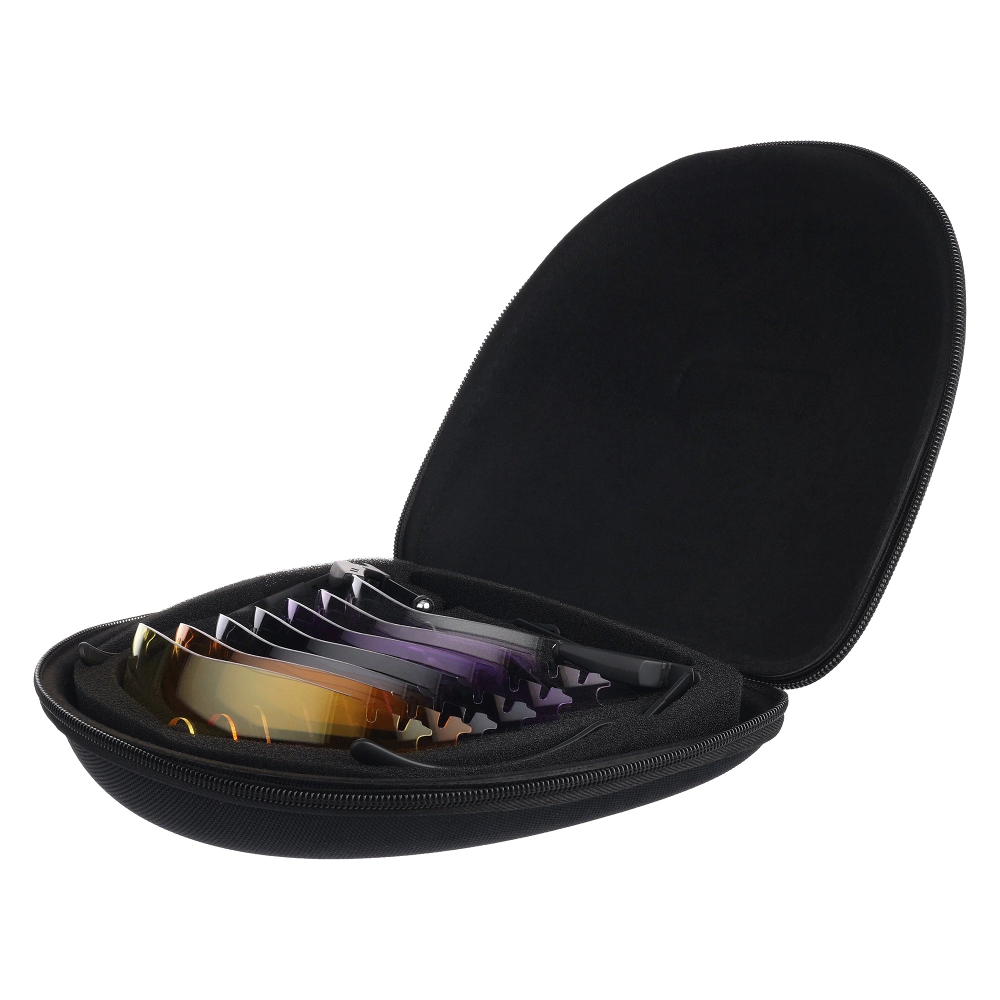 Magna Lens ML Pro Shooting Glasses full kit with 7 lenses and rigid zipper case