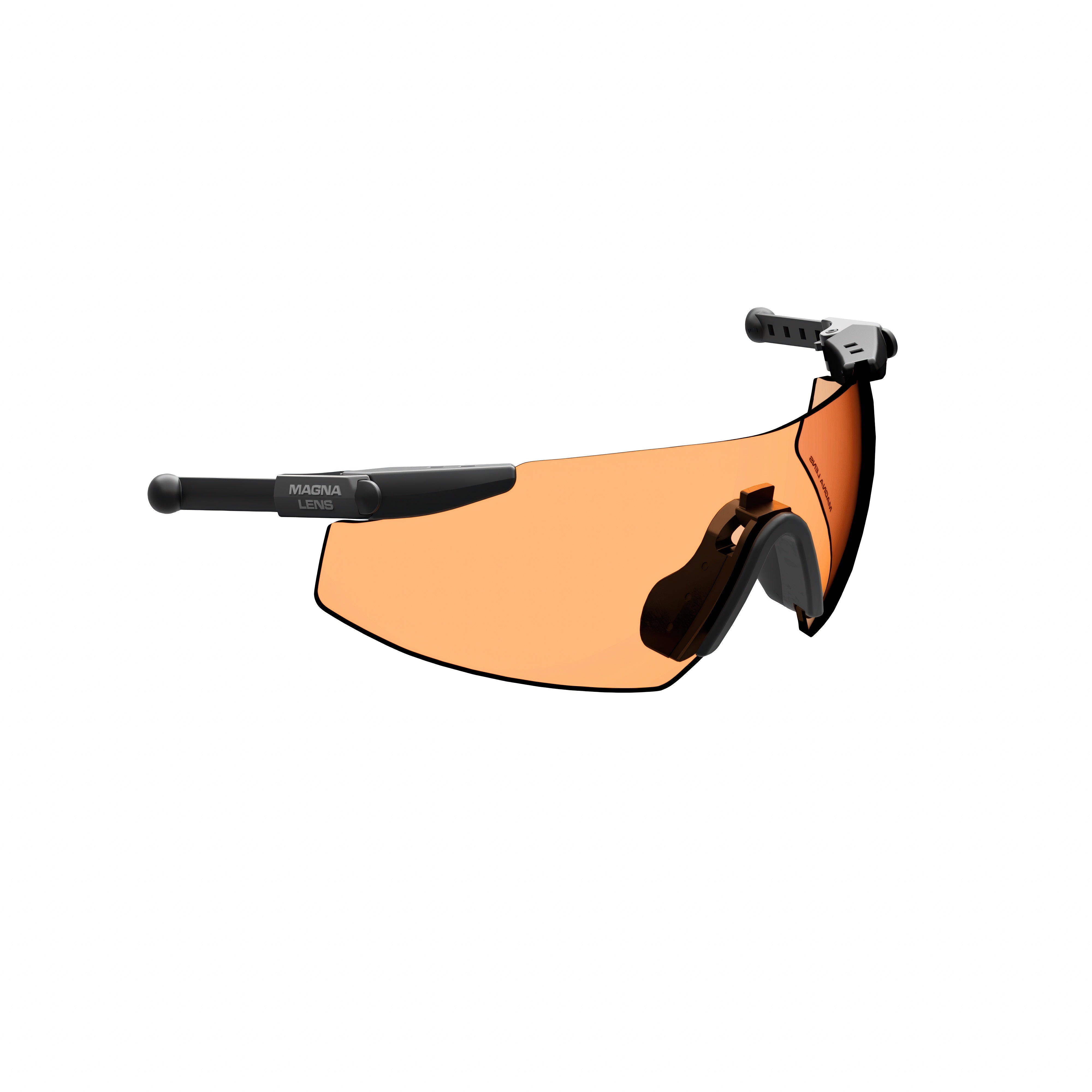 ML Pro Shooting Glasses with orange lens for enhanced contrast in low-light or overcast conditions
