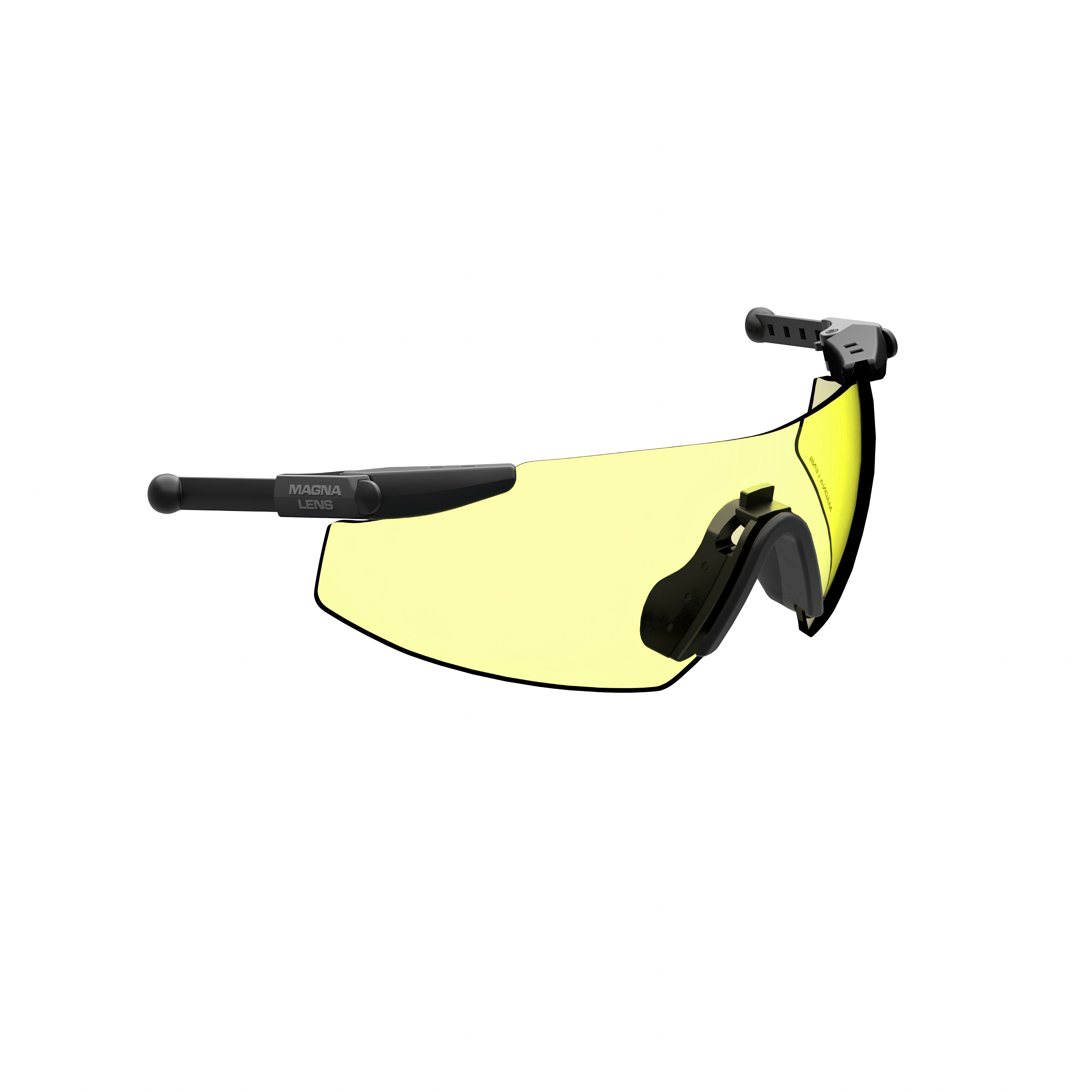 ML Pro Shooting Glasses with yellow lens for enhanced contrast in low-light or overcast conditions