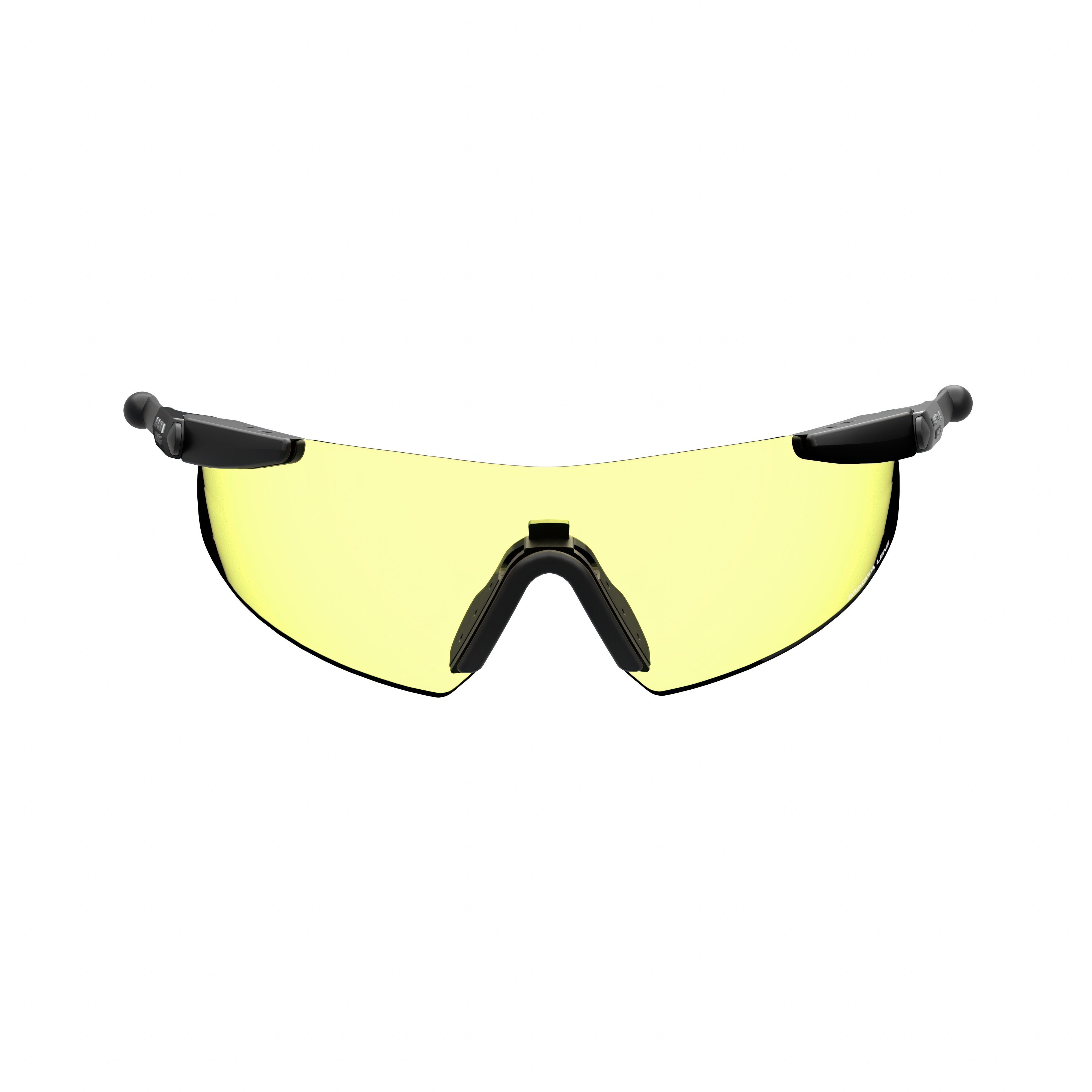 ML Pro Shooting Glasses with yellow lens for enhanced contrast in low-light or overcast conditions - Front View