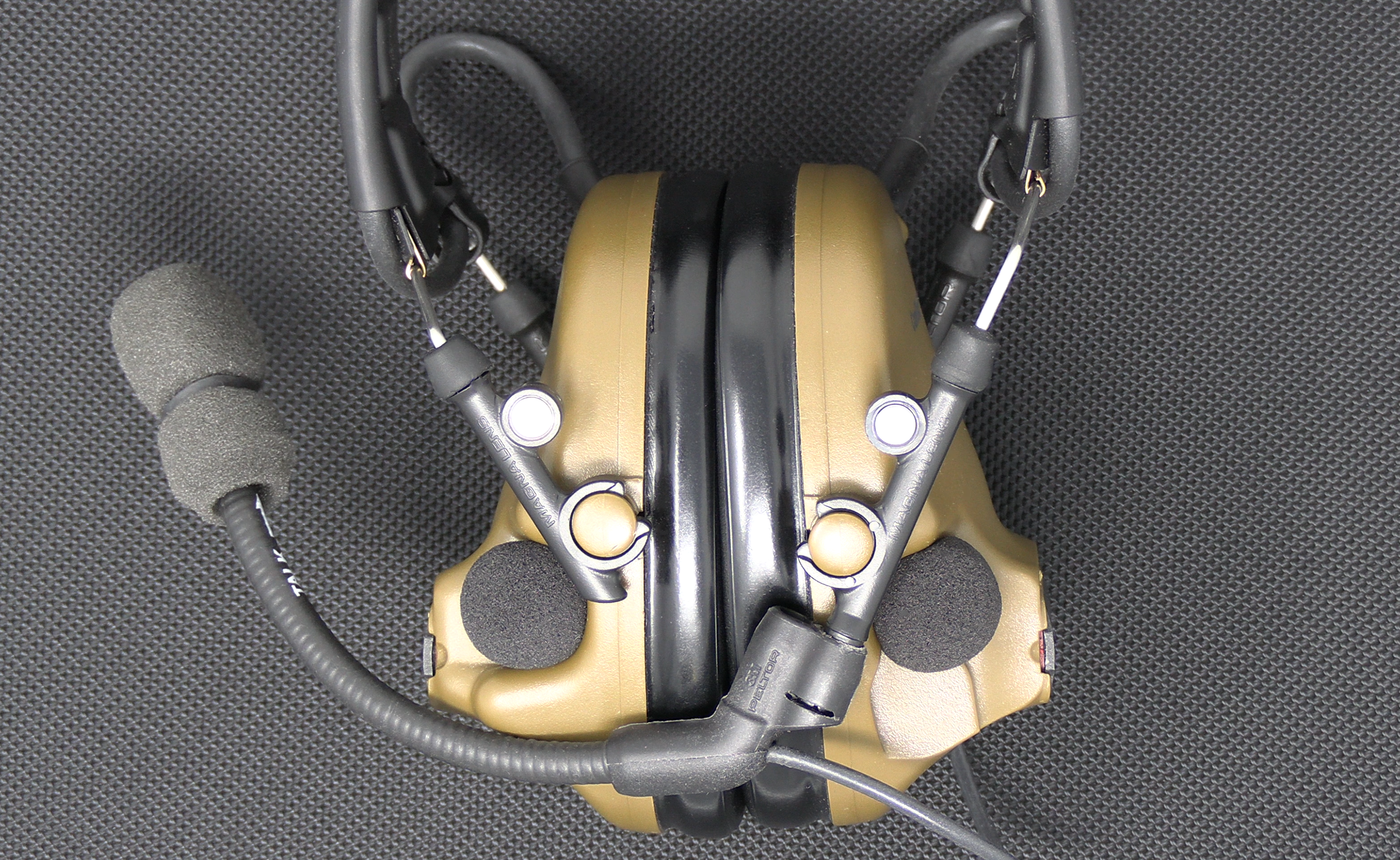 Magna Lens® Magnetic Earmuff Adapters for 3M™ Peltor™ ComTac™ V Earmuffs