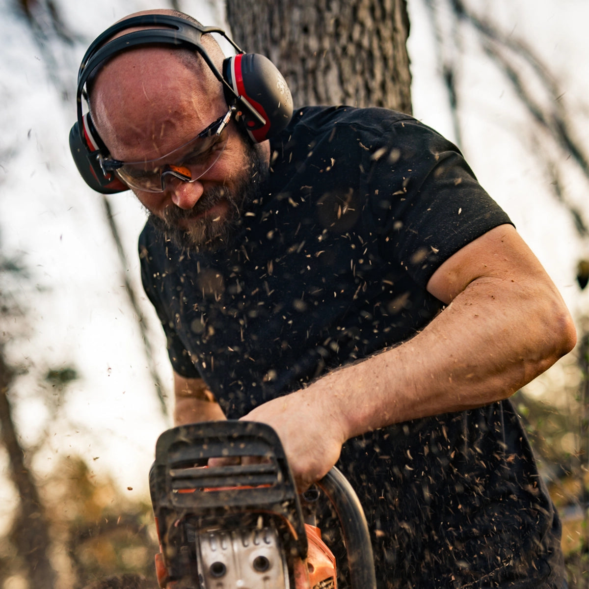 ComfortSafe Pro User with Chainsaw