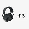 Sordin MIL Magnetic Earmuff Adapters Installed